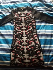 Clements Ribeiro Women's Black & Grey Jumper Dress Size Medium