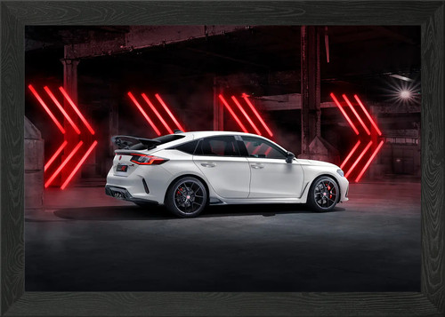 Honda civic type framed - type, wall
