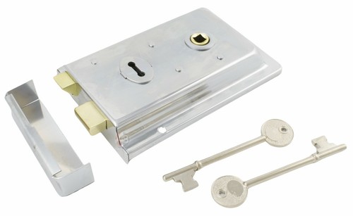 Chrome rim lock - chrome,