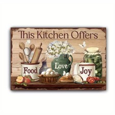 Kitchen Love Sign Ideal Gift