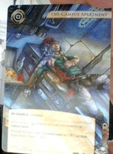 Netrunner LCG Off Campus Apartment Official FFG Alt Art  Card  