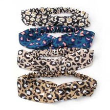 Leopard Print Headscarf Headband Hair Band Retro 60s 50s ROCKABILLY UK