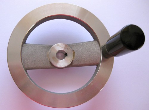 Aluminium control handwheel - aluminium,