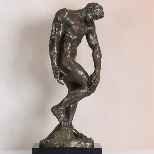 Adam bronze statue - adam,