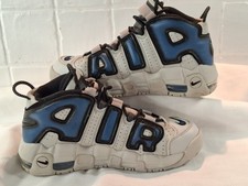 Nike Air More Uptempo GS LT Iron/Blue Trainers Size UK 5.5 FJ1387-001