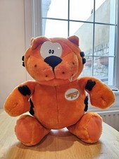 Vintage HEATHCLIFF THE CAT 1980s Retro Cartoon Orange 15" SOFT PLUSH TOY Teddy