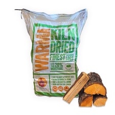 XL Bag Kiln Dried Hardwood Logs Firewood Open Fires Log Burner Pizza Oven 20kg