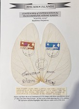 Pitcairn Island 1965 Special Leaf Posted First Day of Issue Ltd Ed of 300