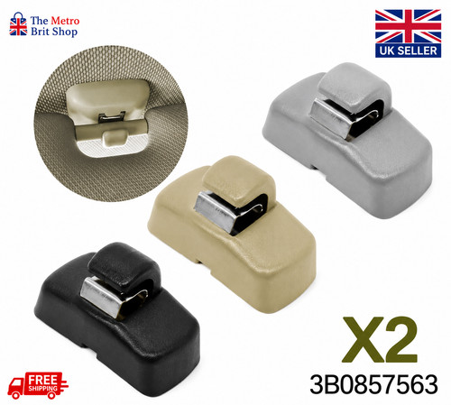 2pcs black sun visor hook - 2pcs,