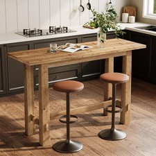 Solid Wood Bar Table, 63-Inch