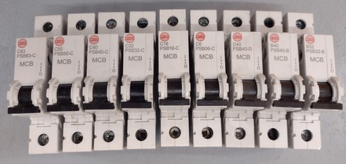 Wylex psb mcb 63a 50a - s.p,