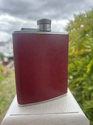 Vintage 6oz red leather bound - vintage,