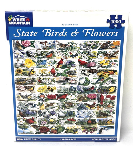 White mountain state - mountain, birds