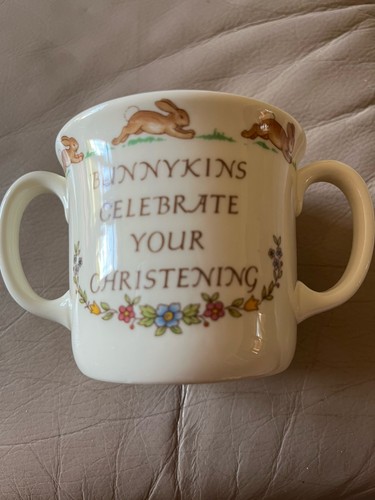 Bunnykins christening cup - bunnykins,