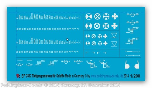 Peddinghaus decals 200 2883 - decals, 1/200