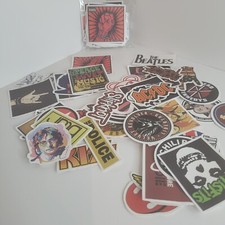 Over 50 x Rock Punk Music Band Stickers Skate Stickers Luggage Decal the beatles