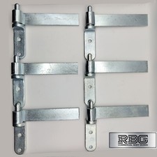 6x Straight Hinge & Gudgeon