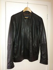 Jack & Jones JPR Russell Leather Jacket size M, Black