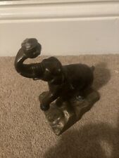 Small Brass Elephant Clock