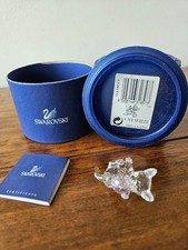 Swarovski Crystal  KITTEN LYING with pink ball 631857 box & cert  excellent