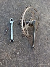vintage 1970s Record folding bike 2 piece chainset / cranks, 46t