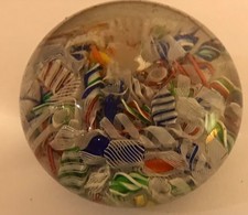 Vintage 19th century St.Louis scramble paperweight.