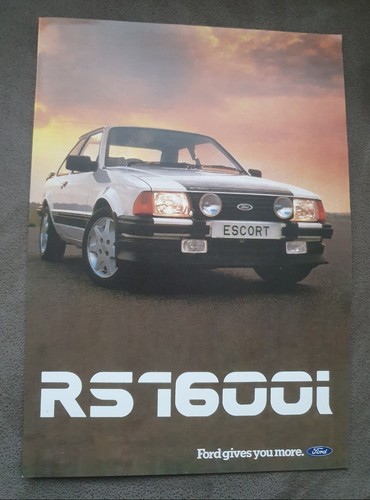 Ford escort rs1600i brochure - rs1600i,
