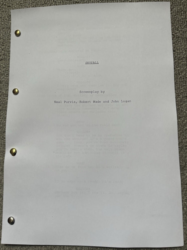 Skyfall film script james - skyfall, script.