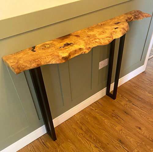 Live edge wood - live, console