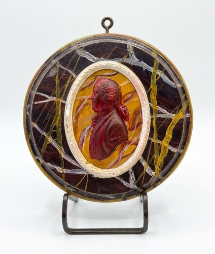 Neoclassical faux marble - marble, cameo