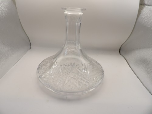 Vintage cut glass flat