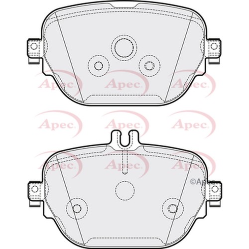 Brake pads set - brake, mercedes