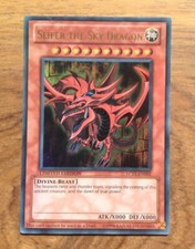 Slifer the Sky Dragon - LC01-EN002 Ultra Rare Yugioh. Free UK Postage