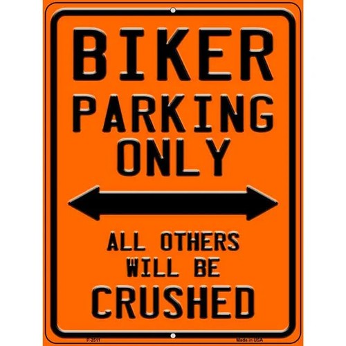 Biking parking only - parking,