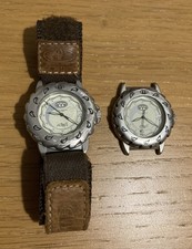 Retro Animal W002 Men’s Watches, Surf, Quartz, Pale Green Face, Animal Strap