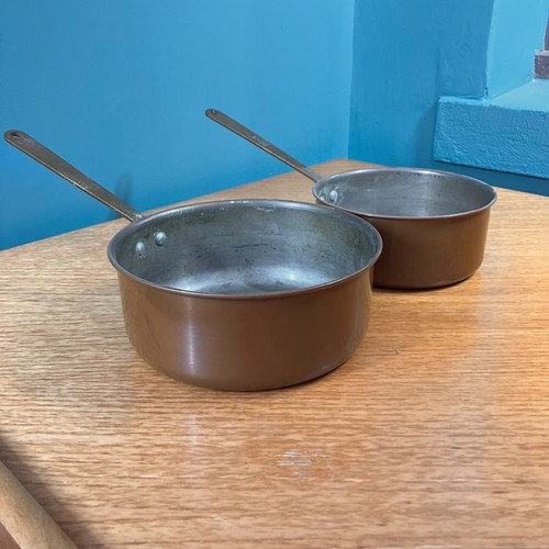 Pair vintage copper - a,