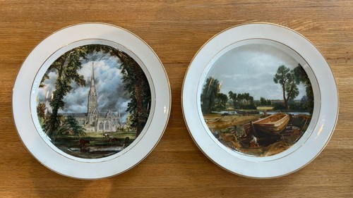 Vintage constable plates - vintage,