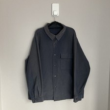 Uniqlo Chore Jacket Shaket Overshirt Mens XL Grey Workwear Relaxed