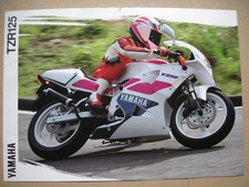 1993 YAMAHA TZR125 brochure 6 pages, UK Model.