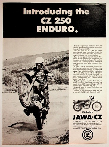 250 enduro vintage jawa - cz,