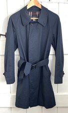 Burberrys Mens Navy Mac/Trench
