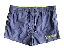 Vintage Thomas Burberry Swim Shorts Swimming Trunks Men’s L Blue Yellow Beach