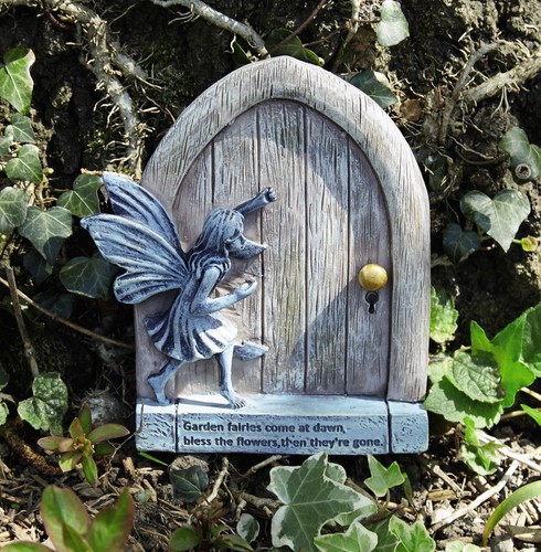 Fairy with door garden - fairy,