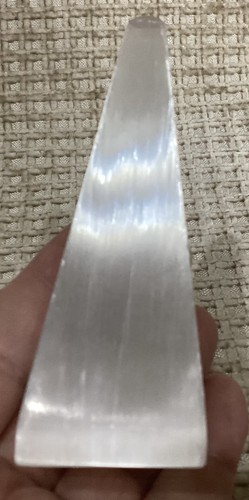 Crystal selenite obelisk - selenite,