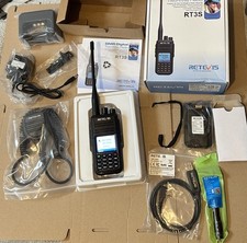 Retevis RT3S GPS 5W Radio (Dual Band MOTOTRBO DMR Tier I/II) Boxed w/ Mic + BATT