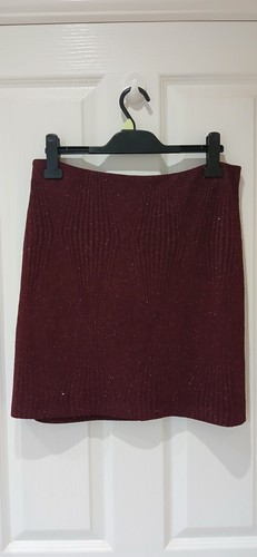 Burgundy sparkly skirt - skirt,, size