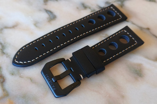 Black reconstituted leather - black,