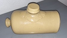 Vintage Stoneware Hot Water Bottle – Foot Warmer / Salt Pig – Rustic Glazed