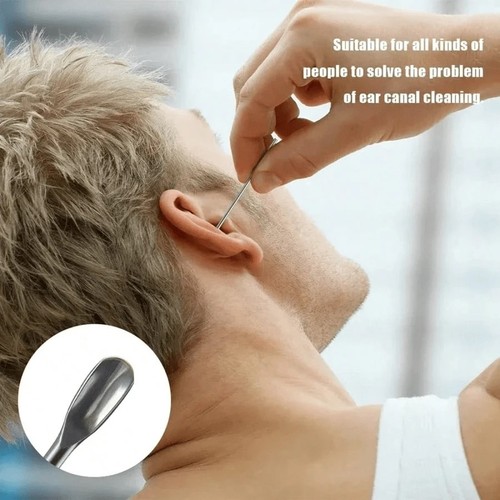 6pcs stainless steel ear - 6pcs,
