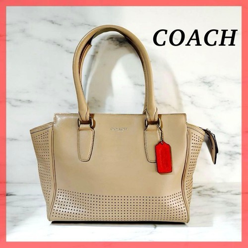 Coach handbag leather punching - coach,